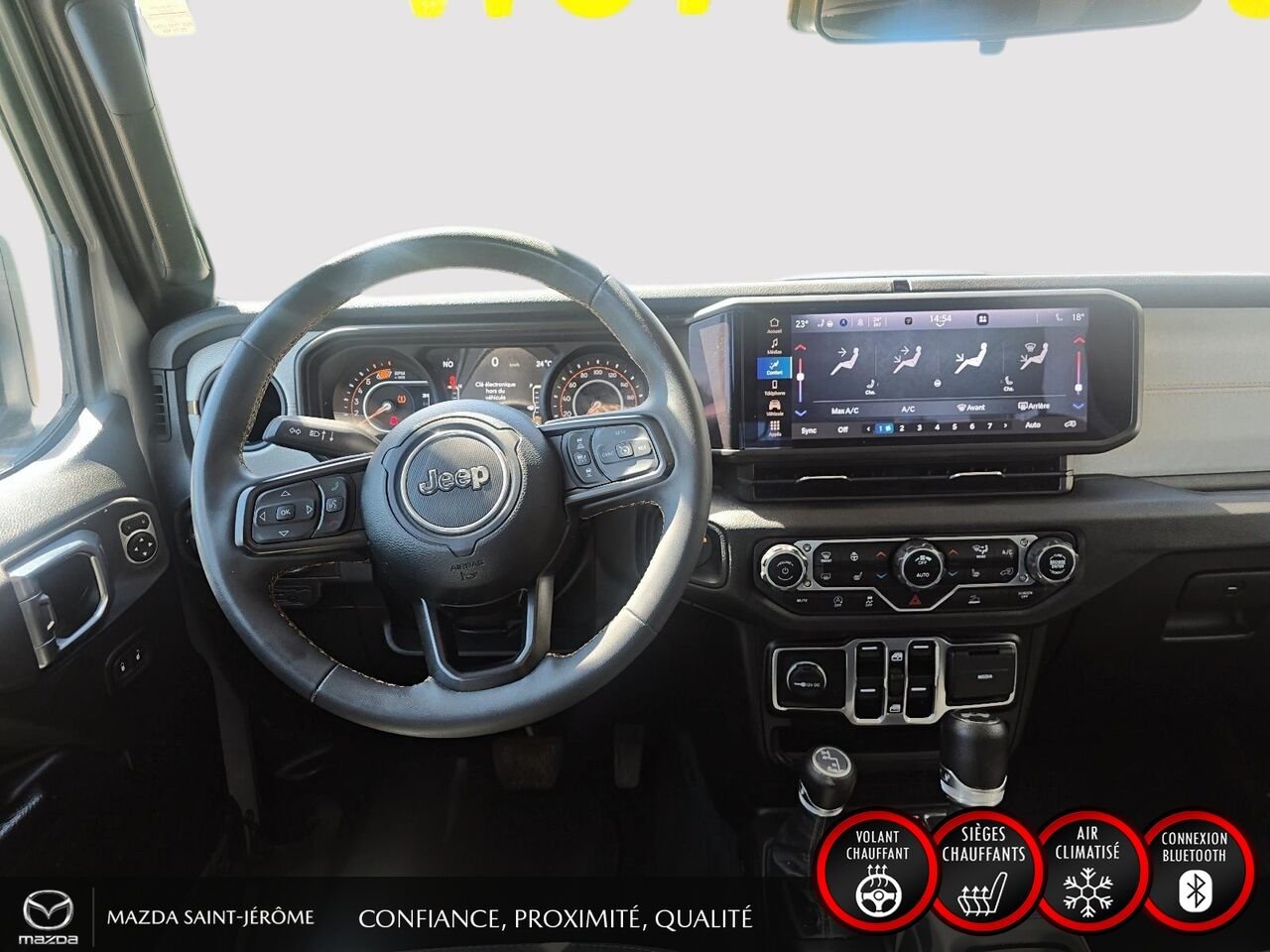 2024 Jeep Wrangler Sport S 4 portes | 2 TOITS | AUTOMATIQUE Grey Saint-Jérôme - photo #20
