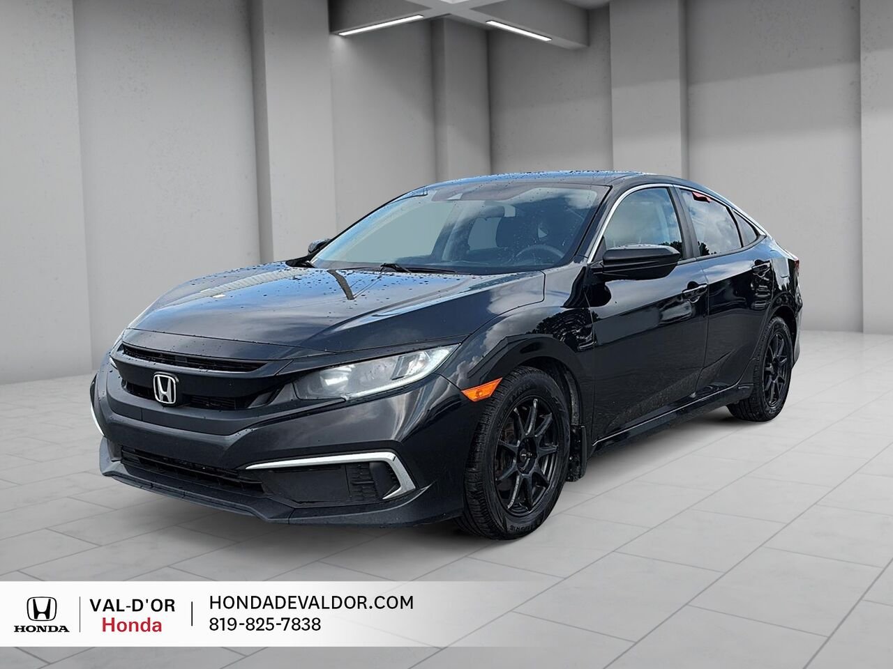 Honda Civic Berline LX CVT 2019 Noir Val-d'Or - photo #0