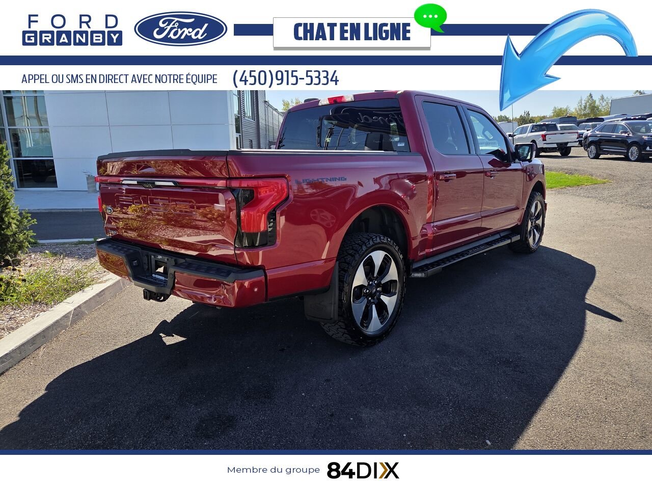 2023 Ford F-150 Lightning Red Granby - photo #6