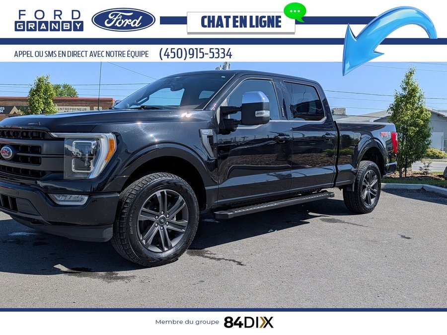 Ford F-150 LARIAT cabine SuperCrew 4RM caisse de 6,5 pi 2022 Noir