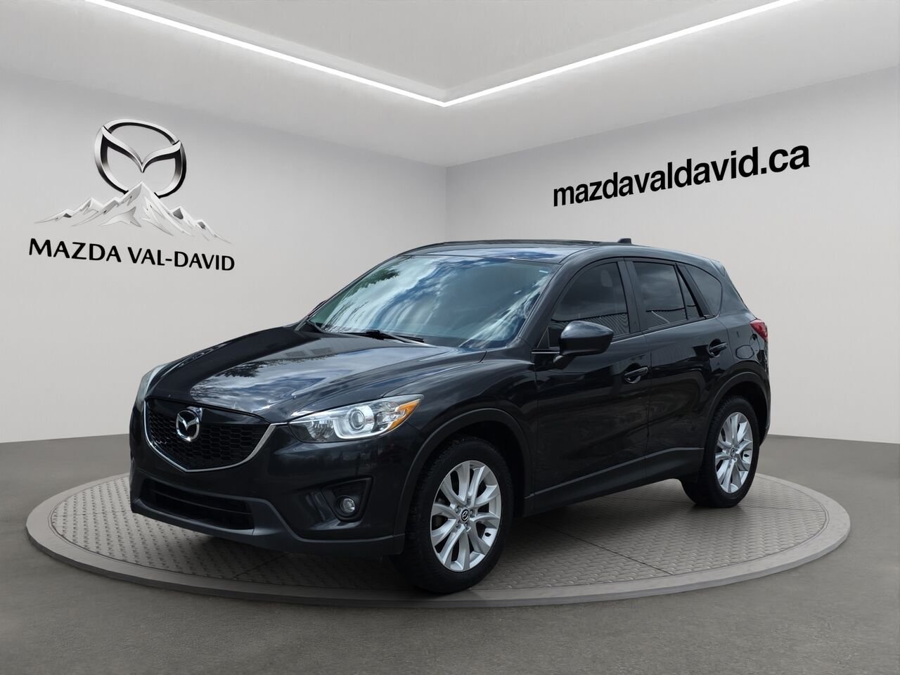 Mazda CX-5 Traction intégrale, 4 portes, boîte automatique, GT, Toit ouvrant, commande audio au volant 2013 Noir Val-David - photo #0