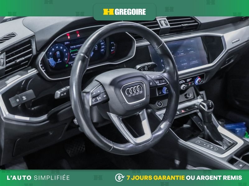 Audi Q3 821489 | Komfort AWD AUTO AC CUIR TOIT MAGS CAM RECULE 2021 Gris Laval - photo #11