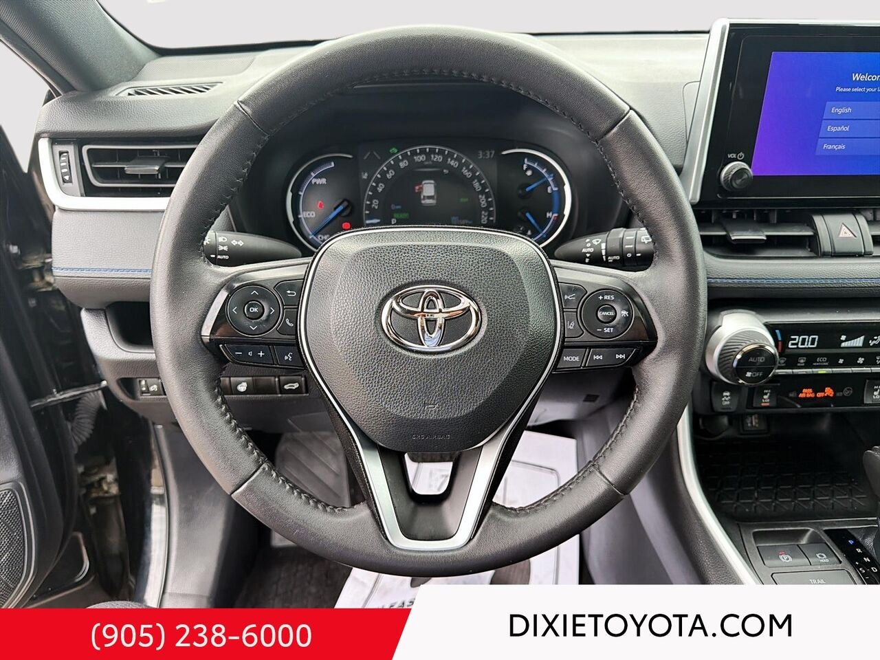 2023 Toyota RAV4 HYBRID SE AWD / CLEAN CARFAX / HEATED SEATS / MOONROOF / ALLOY WHEELS / CARPLAY AND ANDROID AUTO Black Mississauga - photo #11