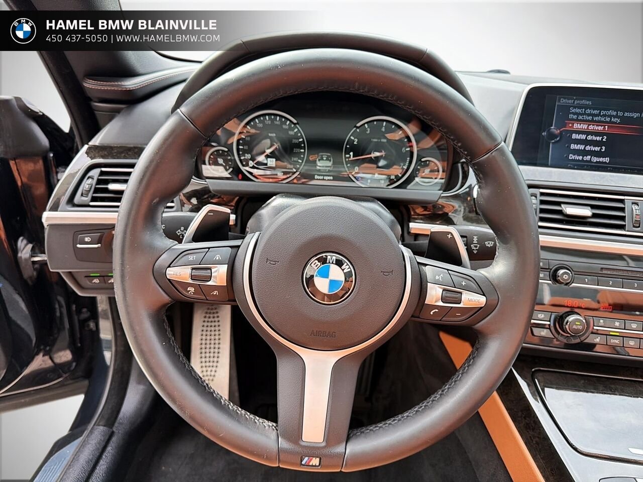 2017 BMW 6 Series Cabriolet 2 portes 650i xDrive à traction intégrale Black Blainville - photo #14