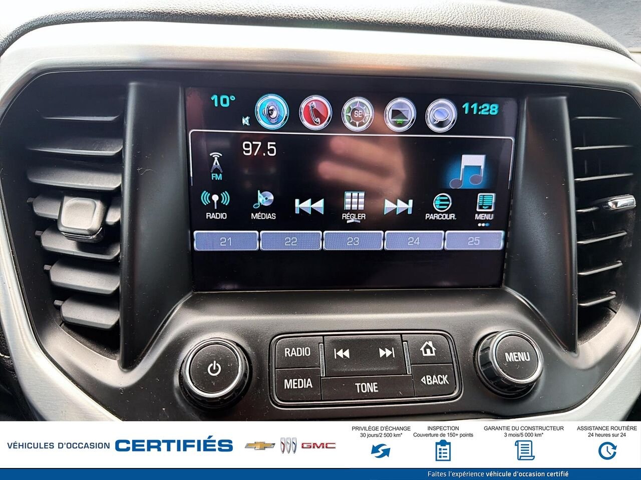 GMC ACADIA SLE 4 portes TA pour SLE-2 2017 Noir Montmagny - photo #14