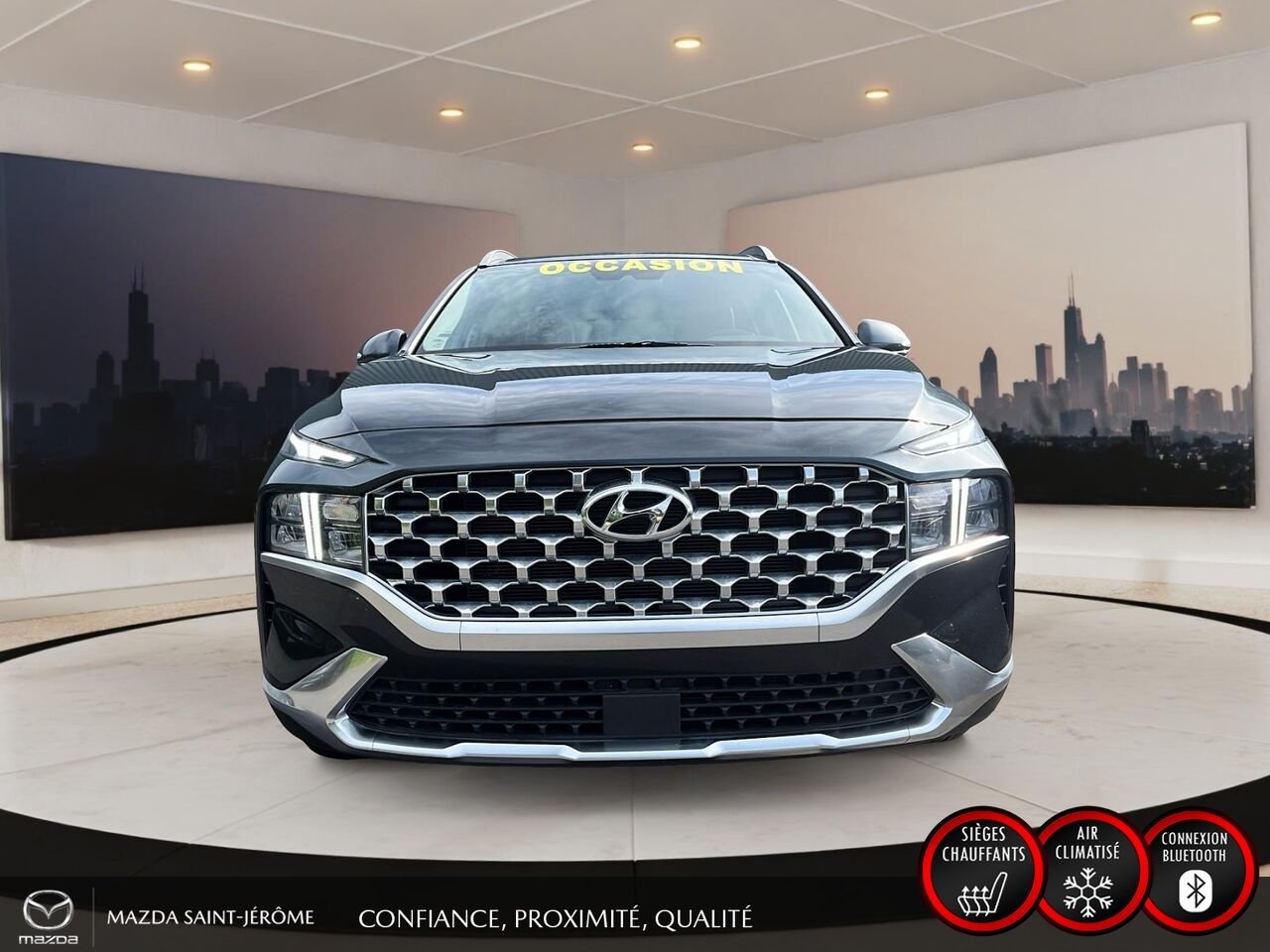 Hyundai Santa Fe Preferred TI avec ensemble Trend | TOIT PANO | CUIR | AWD | 2023 Gris Saint-Jérôme - photo #2