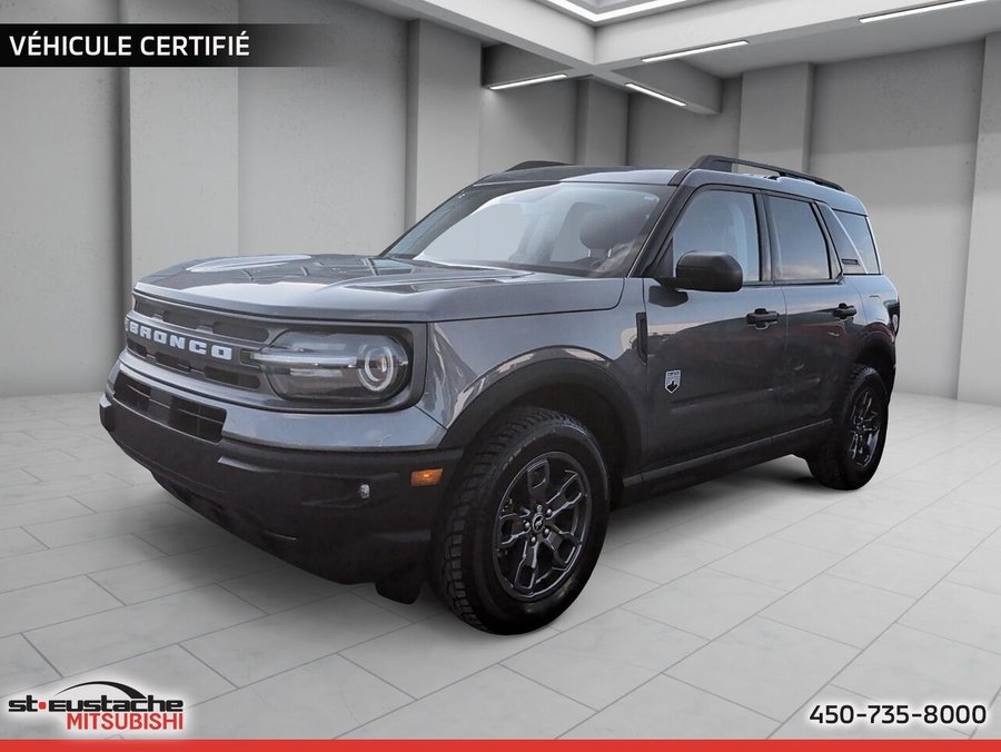 2022 Ford Bronco Sport Big Bend 4X4-GPS-BANC CHAUFFANT-CARPLAY/ANDROID AUTO Grey
