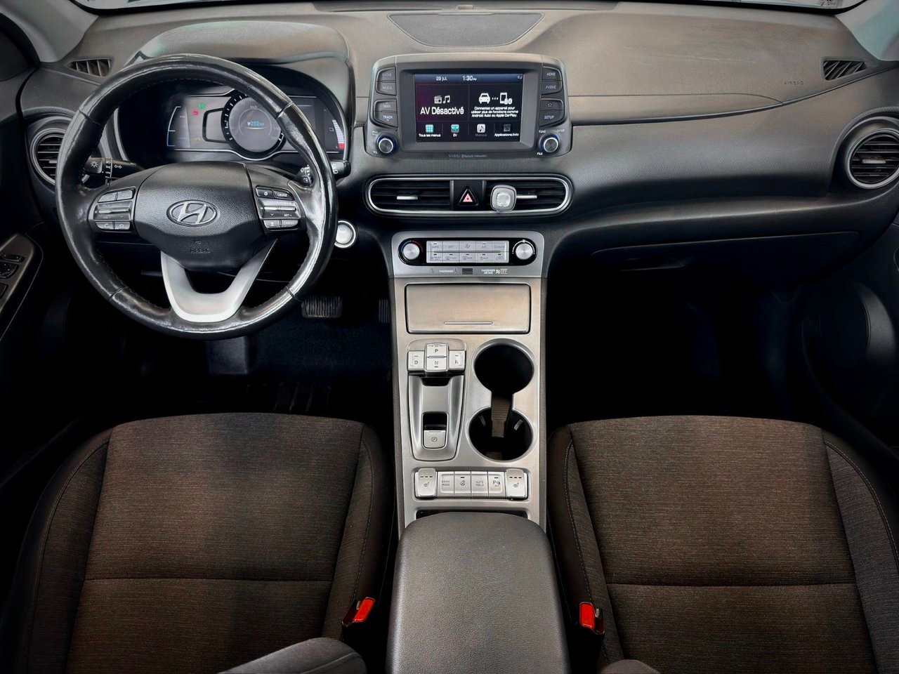 Hyundai Kona électrique 2021 Blanc Notre-Dame-des-Prairies - photo #17
