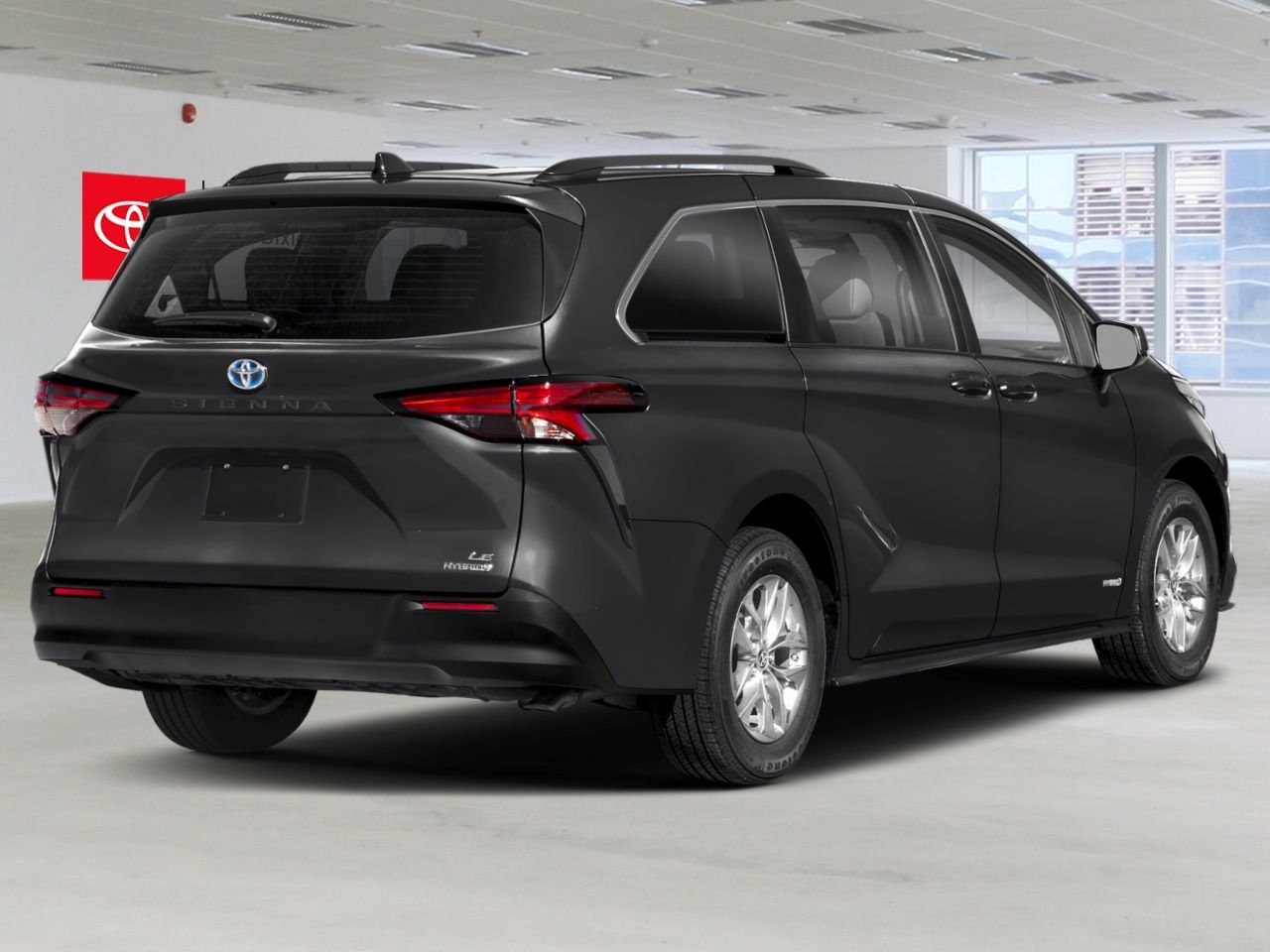 2024 Toyota Sienna LE AWD HYBRID / CLEAN CARFAX / 8 SEATS / HEATED SEATS / ALLOY WHEELS / CARPLAY AND ANDROID AUTO Black Mississauga - photo #2