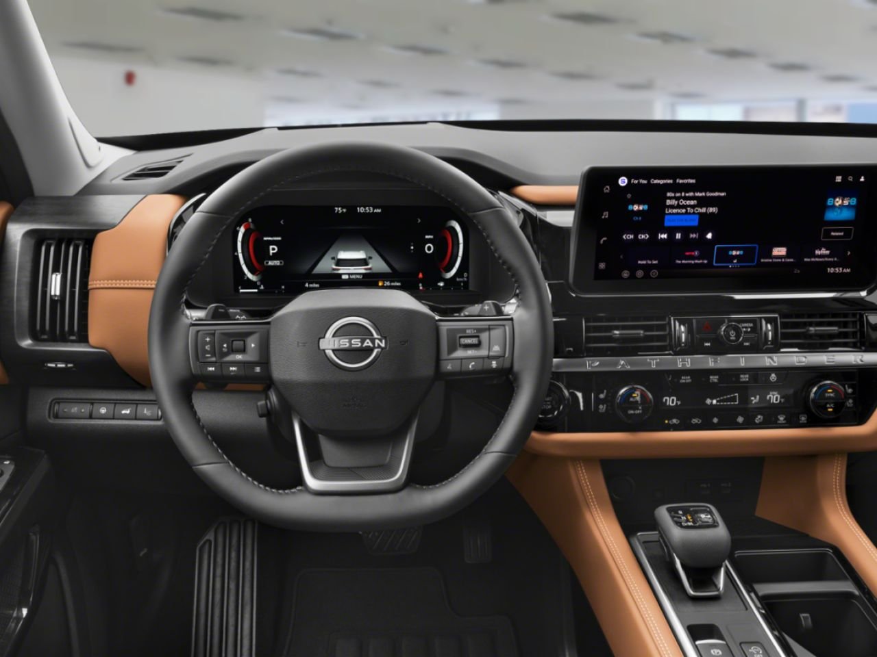 2026 NISSAN Pathfinder Everest While Pearl Tricoat/Super Black Matane - photo #4