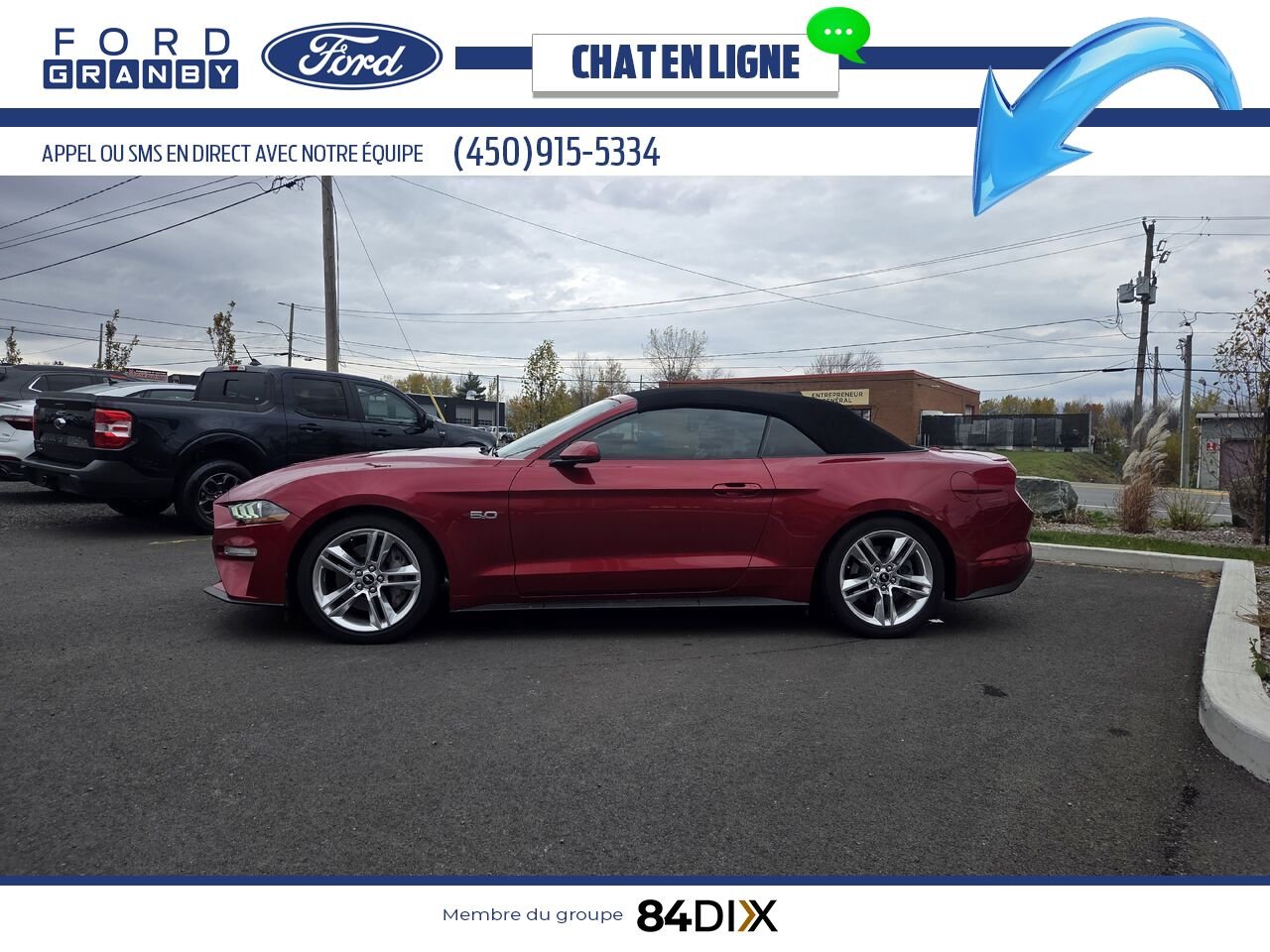 Ford Mustang 2020 Rouge Granby - photo #3