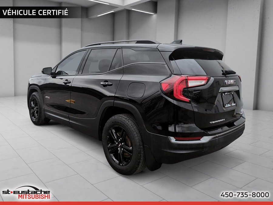 GMC Terrain AT4 AWD-CUIR-TOIT PANO-SIÈGES ET VOLANT CHAUFFANT-CARPLAY 2022 Noir