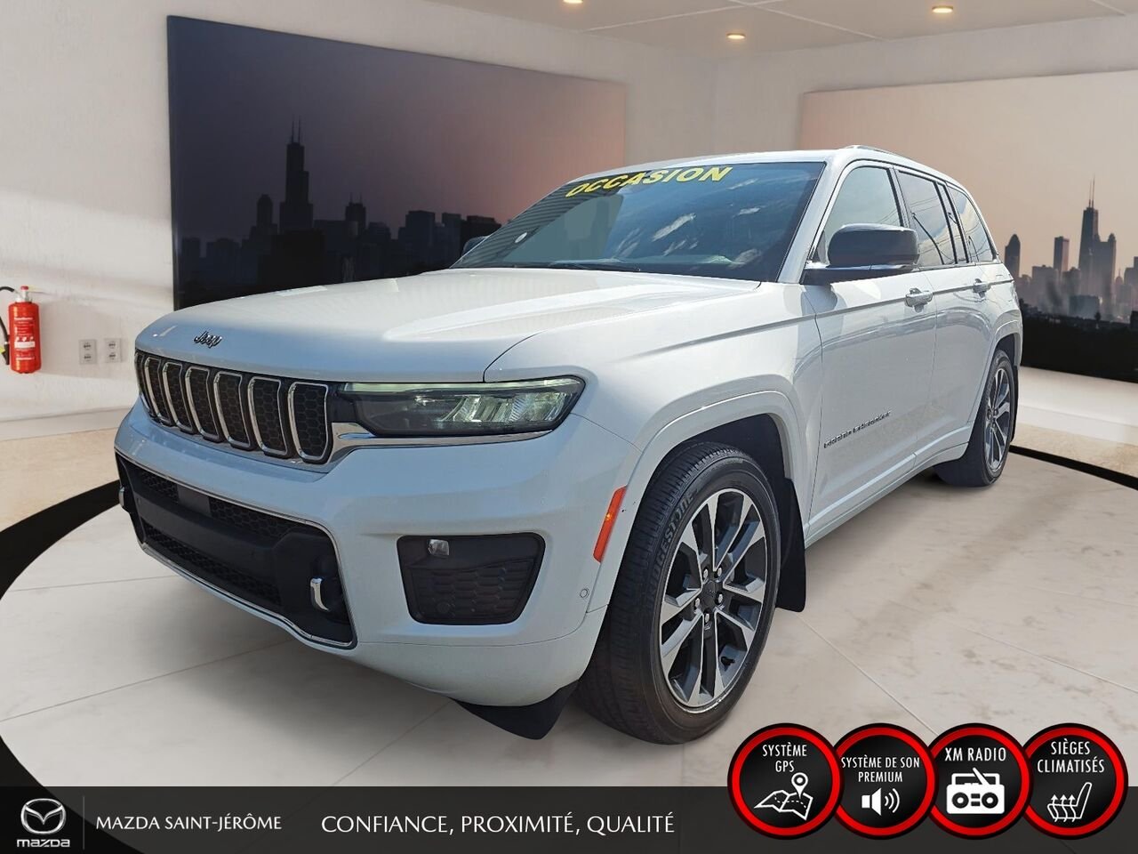 2023 Jeep Grand Cherokee Overland | TOIT PANORAMIQUE | CUIR | 4X4 | White Saint-Jérôme - photo #0