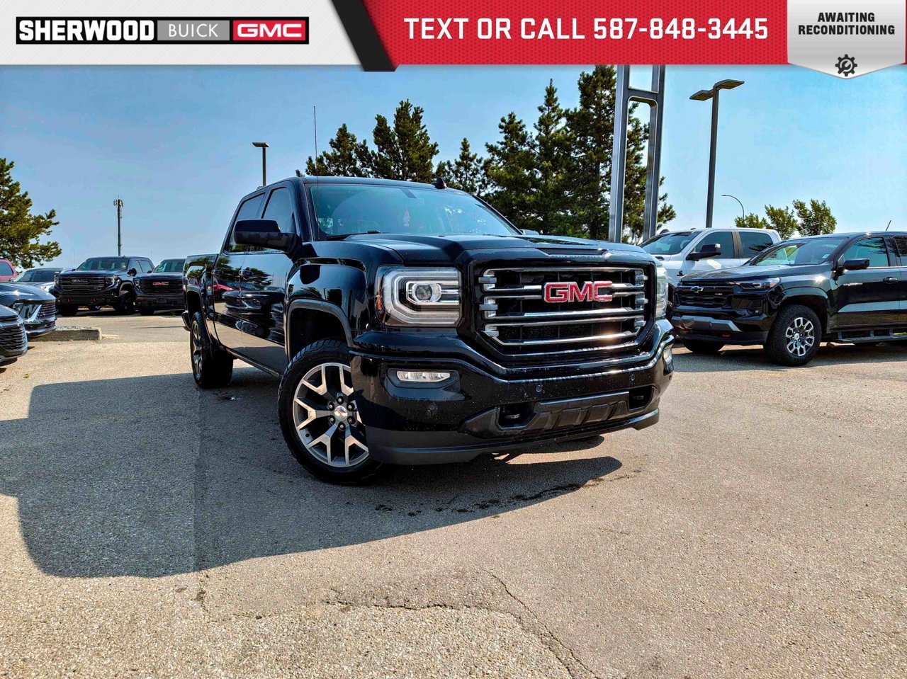 2016 GMC Sierra 1500 4WD Crew Cab 143.5 SLT Black Sherwood Park - photo #0