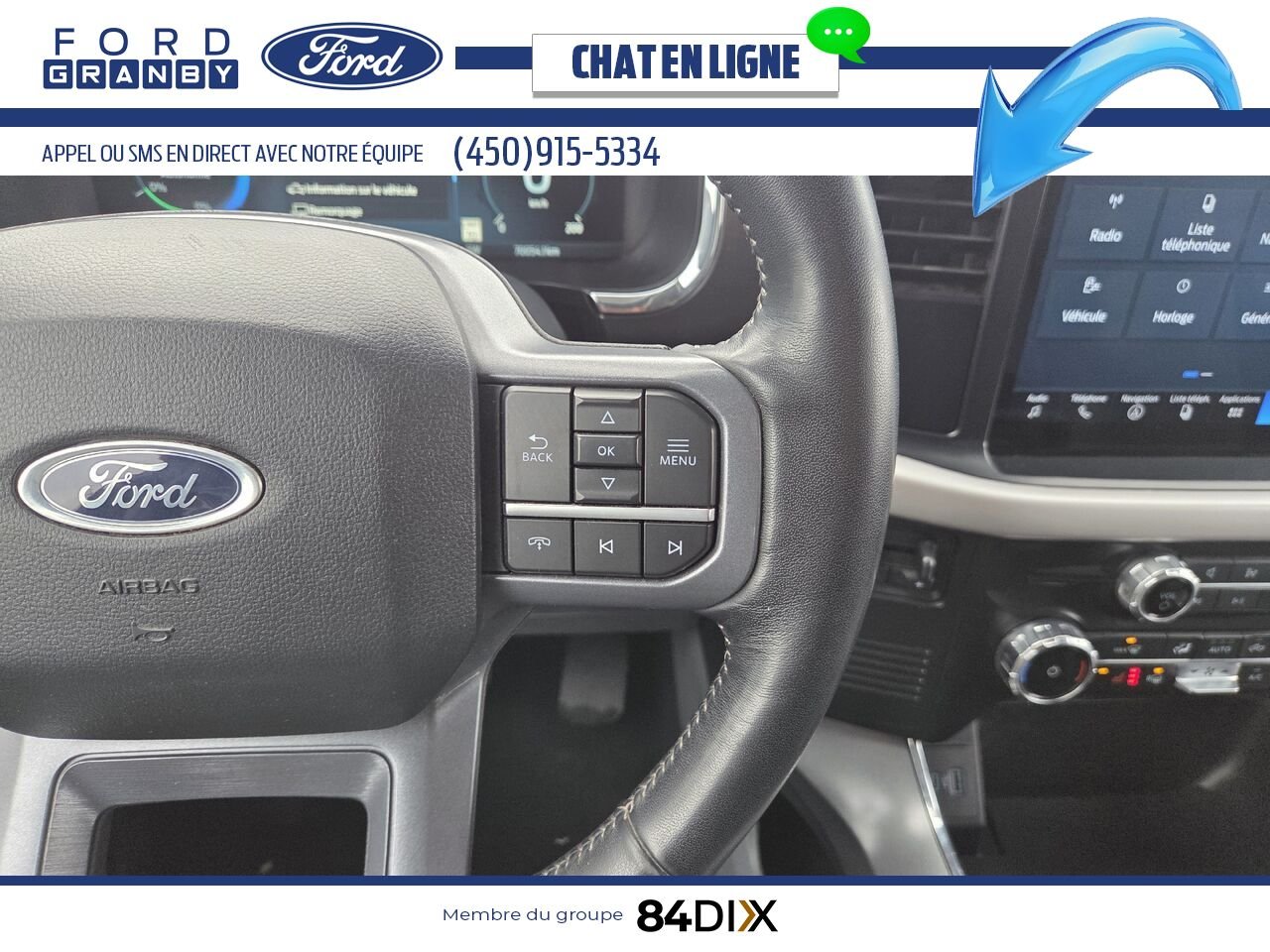 Ford F-150 Lightning 2023 Noir Granby - photo #11