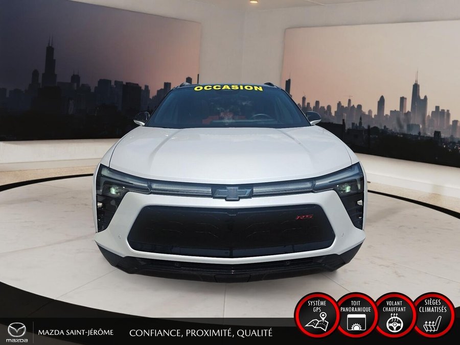 2025 Chevrolet Blazer EV RS | AWD | TOIT PANORAMIQUE | CUIR ROUGE | White