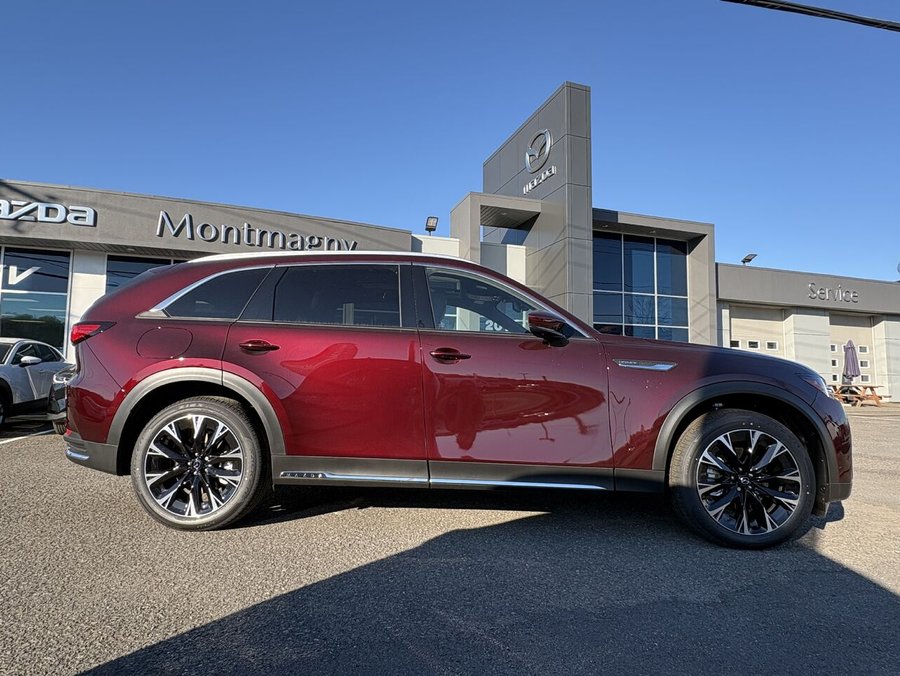 MAZDA CX-90 hybride rechargeable GT TI 2025 Rouge artisanal cristal métallisé