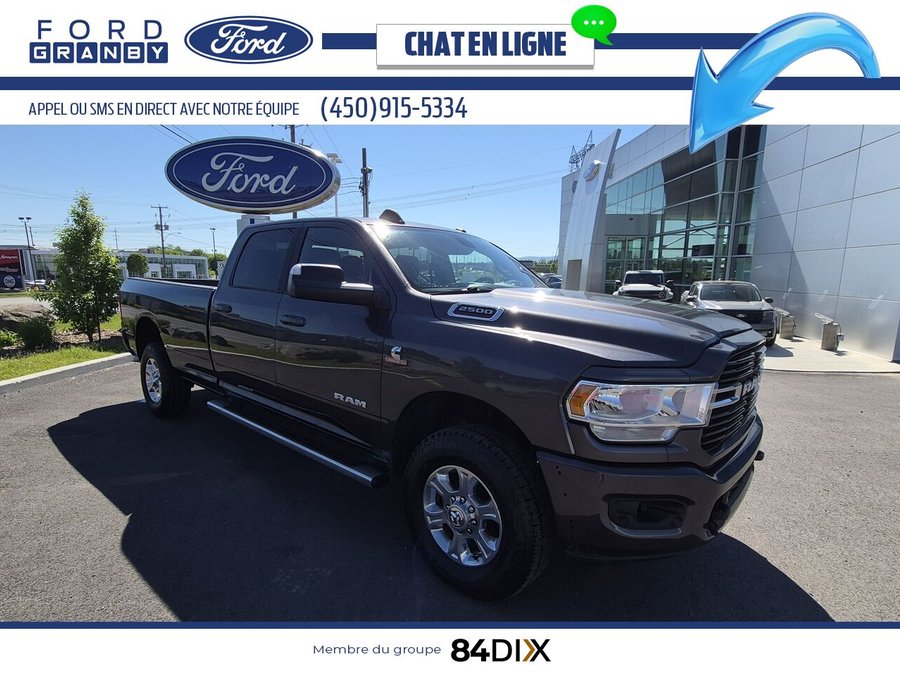 Ram 2500 Big Horn cabine d'équipe 4x4 caisse de 8 pi 2019 Gris
