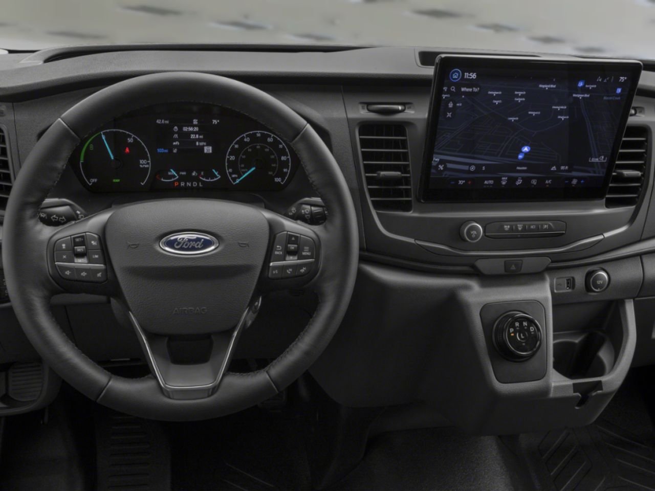 Ford E-Transit fourgonnette utilitaire 2025 Blanc Oxford Rouyn-Noranda - photo #3
