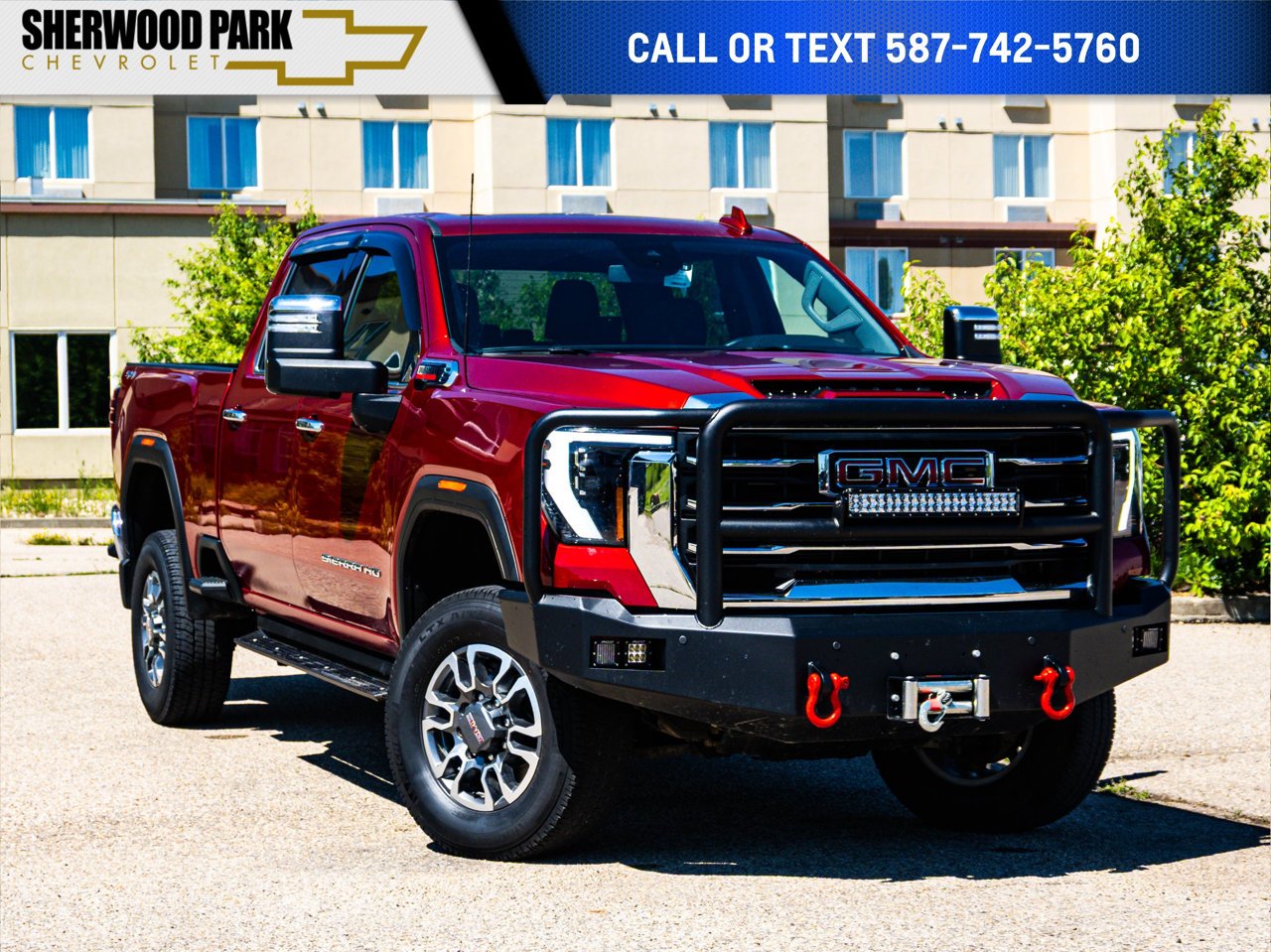 2025 GMC Sierra 3500HD 4WD Crew Cab 159 SLT Red Sherwood Park - photo #0