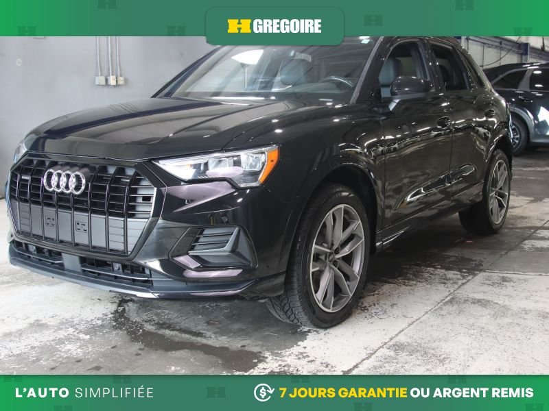 Audi Q3 821561 | Komfort AWD AUTO A/C MAGS CUIR TOIT CAM RECUL BLUE 2022 Noir Laval - photo #2