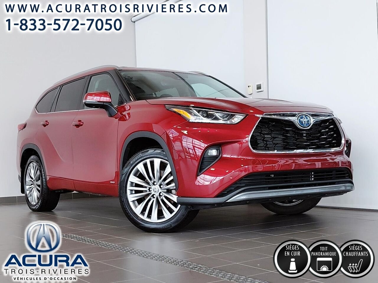 2023 Toyota Highlander Hybrid Red Trois-Rivières - photo #0