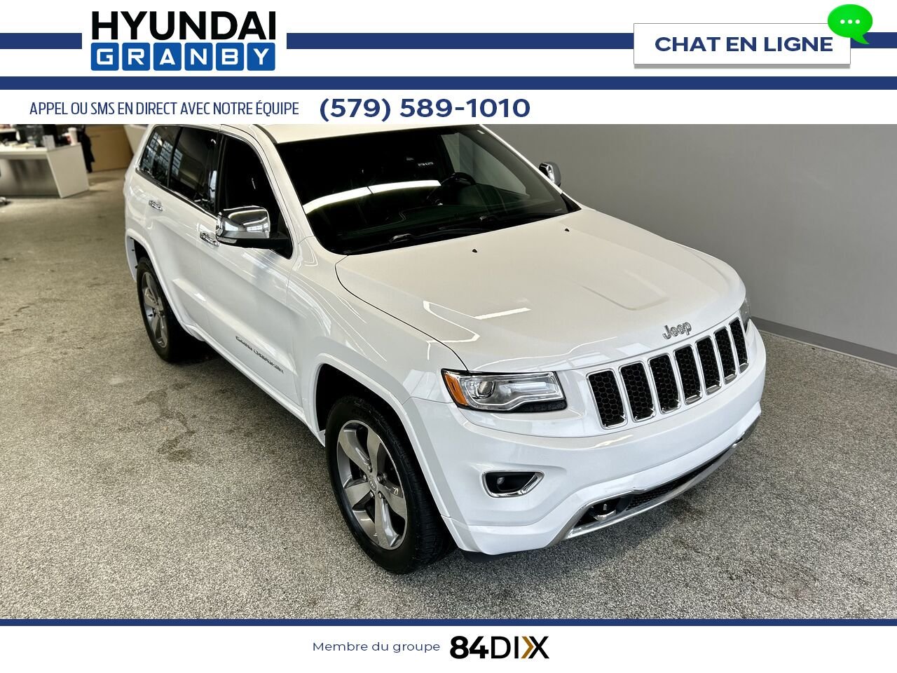 Jeep Grand Cherokee 2015 Blanc Granby - photo #1