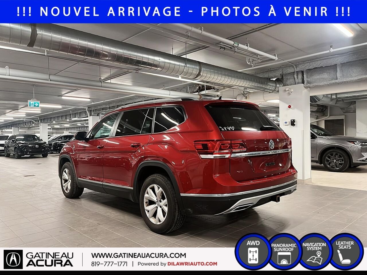 2018 Volkswagen Atlas Highline 3.6 FSI 4MOTION Red Gatineau - photo #7