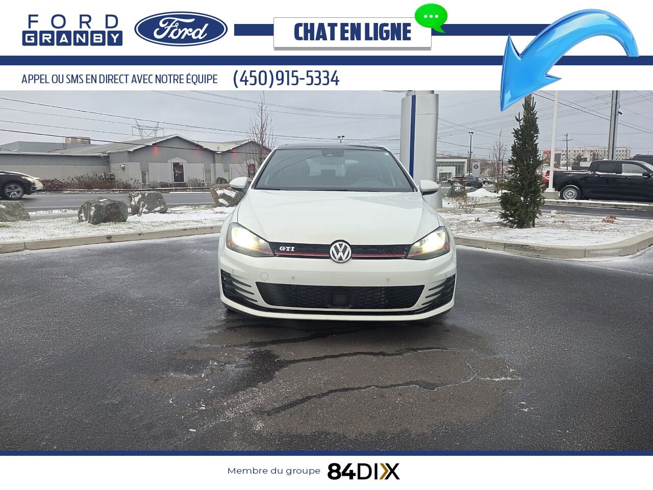 2016 Volkswagen Golf GTI White Granby - photo #1