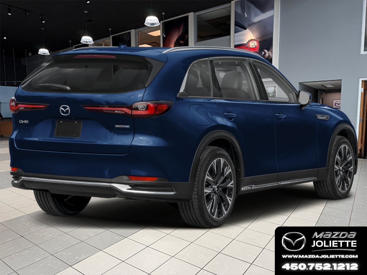 2026 MAZDA CX-90 PHEV Deep Crystal Blue Mica Notre-Dame-des-Prairies - photo #2