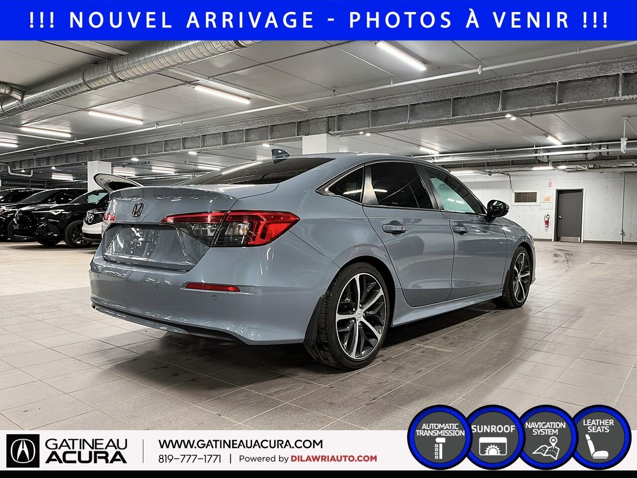 Honda Civic Touring 2022 Gris Ottawa & Gatineau - photo #4