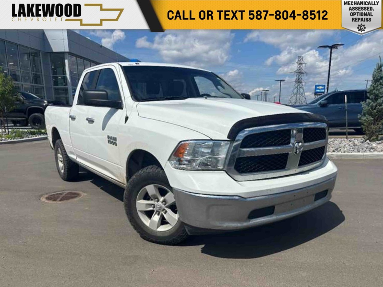 2018 Ram 1500 SLT 4x4 Quad Cab 6'4 Box White Sherwood Park - photo #0
