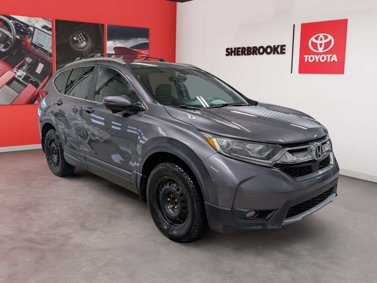 Honda CR-V EX/SIÈGES CHAUFFANTS/TOIT OUVRANT/AC BIZONE/CAMÉRA DE RECUL/BLUETOOTH 2017 Gris Sherbrooke - photo #2