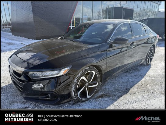 2022 Honda Berline Accord Sport, Volant chauffant, Aides à la conduite Black