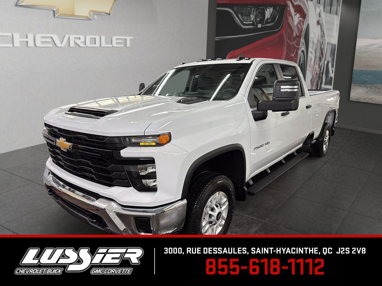 White 2026 Chevrolet Silverado 2500HD Pickup Truck Four-Wheel Drive Automatic
