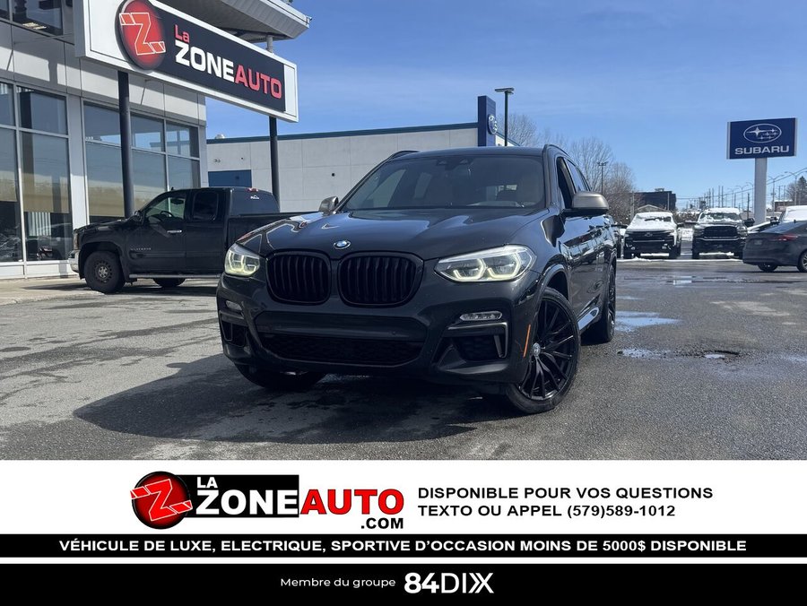 BMW X3 M40i 2018 2018 Noir
