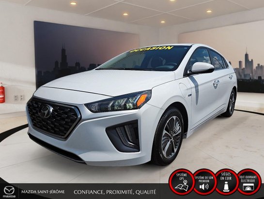 Hyundai Ioniq hybride rechargeable Ultimate | TOIT OUVRANT | CUIR | 2020 Blanc