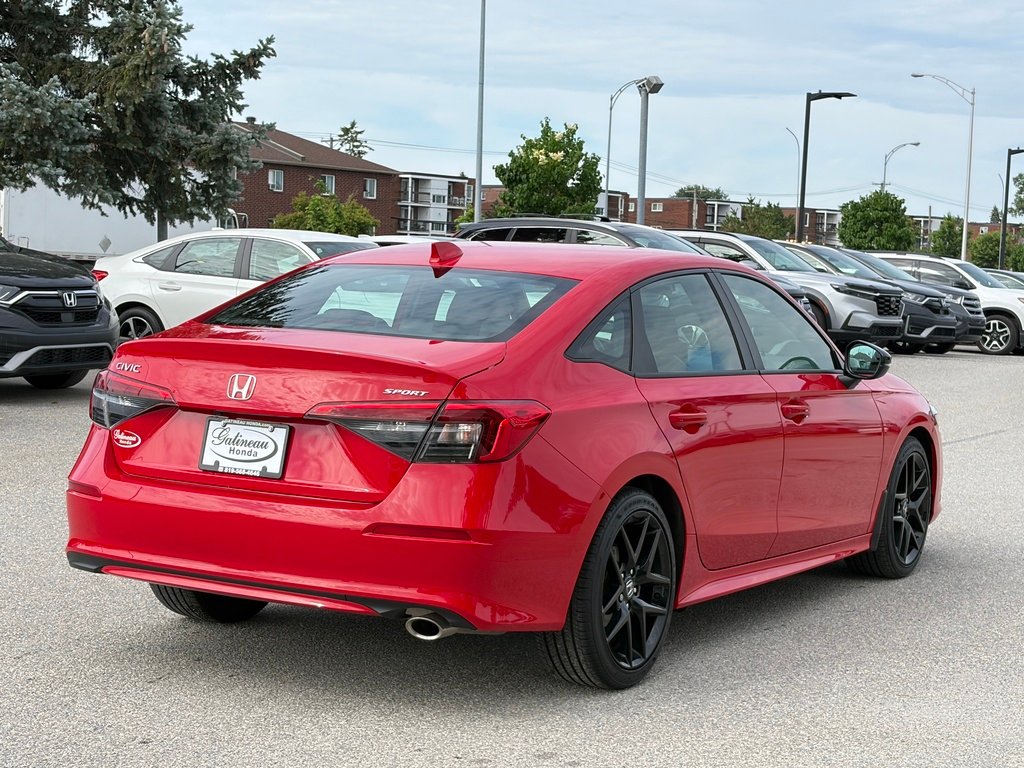 2024 Honda Civic Sedan Sport CVT Red Gatineau - photo #5