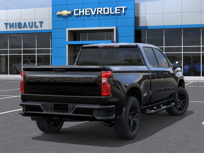 CHEVROLET SILVERADO 1500 Custom cabine multiplace 4RM 157 po 2026 Noir Sherbrooke - photo #3