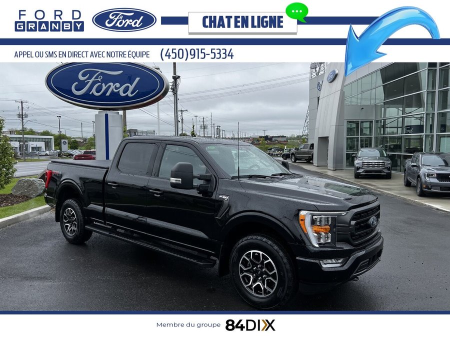 Ford F-150 XLT cabine SuperCrew 4RM caisse de 6,5 pi 2023 Noir