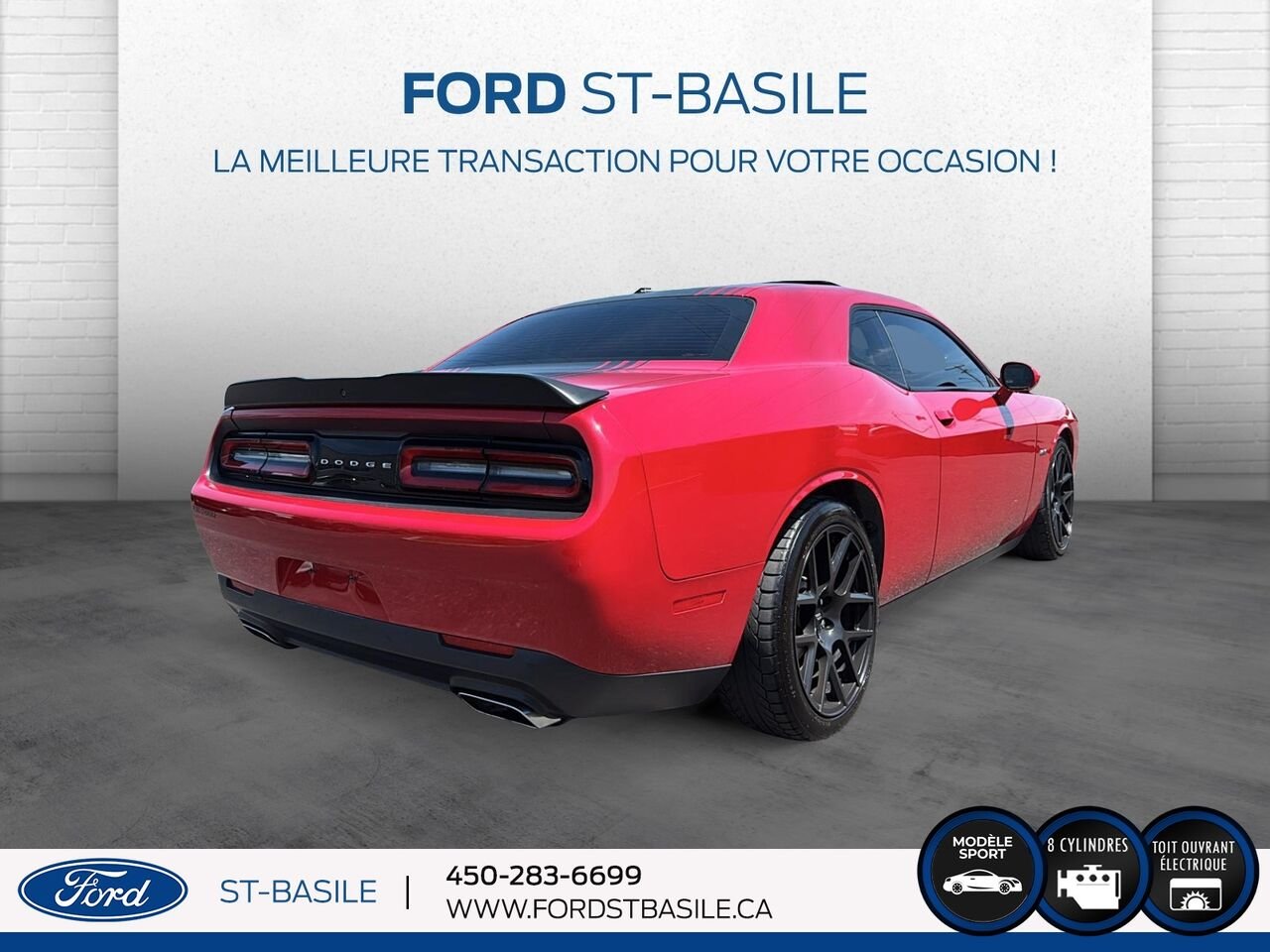 2017 DODGE CHALLENGER Red Saint-Basile-le-Grand - photo #7