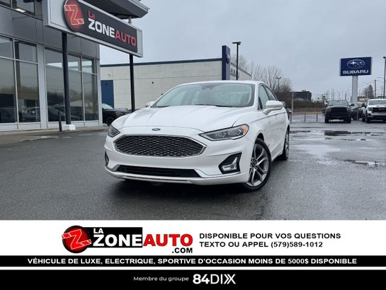 Ford Fusion hybride Titanium 2019 2019 Blanc
