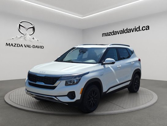 Kia Seltos EX AWD, Jamais accidenté, Volant chauffant, Toit ouvrant, Démarreur à distance 2023 Blanc
