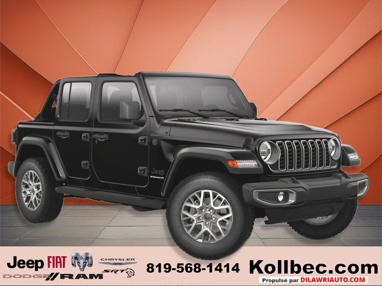 2025 Jeep Wrangler 251260 | Sahara 4 portes 4x4 Black Gatineau - photo #4