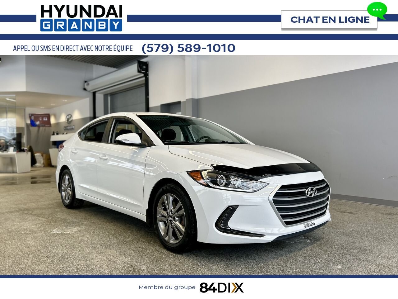 2018 Hyundai Elantra White Granby - photo #0