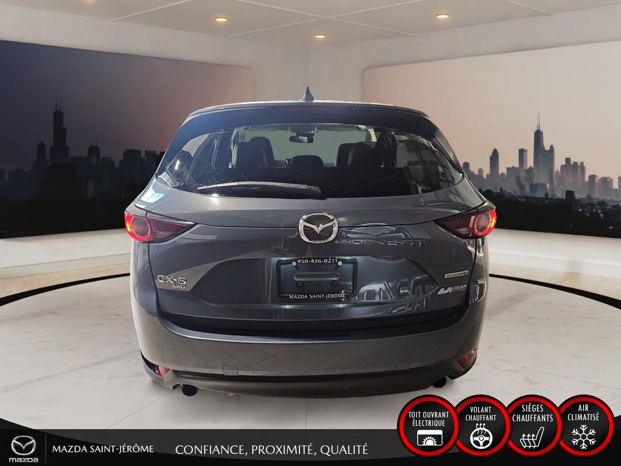 Mazda CX-5 Édition Kuro | CUIR | TOIT OUVRANT | AWD | 2021 Gris Saint-Jérôme - photo #6