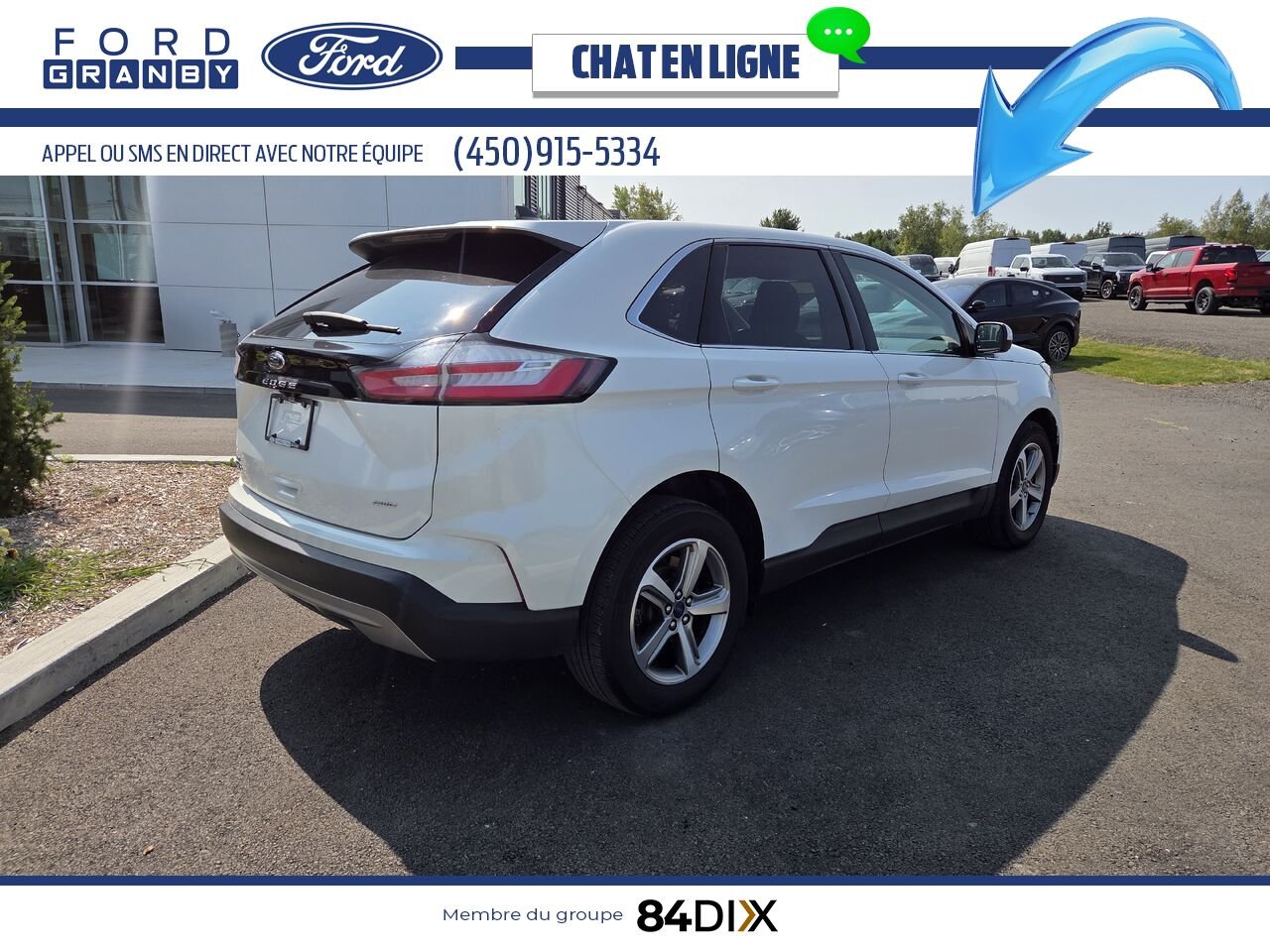 Ford Edge 2022 Blanc Granby - photo #6
