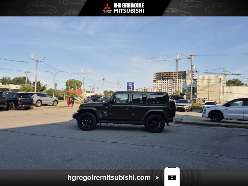 Jeep Wrangler MH4476 | Unlimited Sahara 4xe Hybride * Mags * Carplay 2022 Noir Laval - photo #5