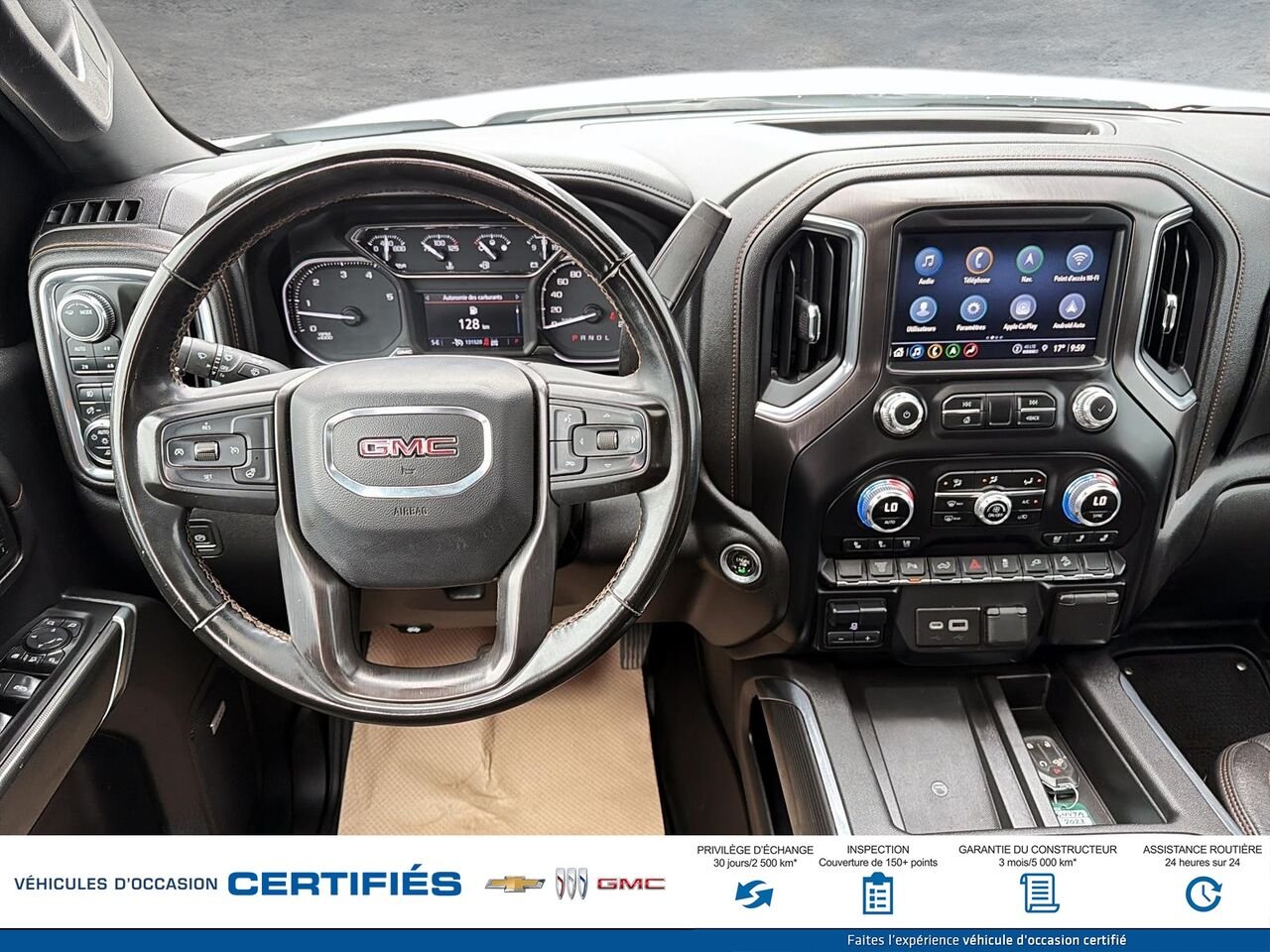 GMC SIERRA K25 AT4 cabine multiplace 4RM 159 po 2023 Blanc Montmagny - photo #7