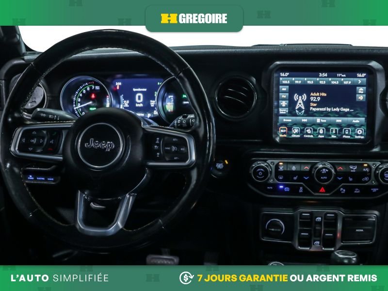 Jeep Wrangler 724710 | 4XE UNLIMITED HIGH ALTITUDE 4WD CUIR 2021 Noir Laval - photo #16